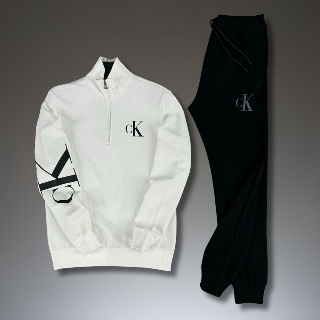 Calvin Klein férfi tréningruha, fehér - fekete. Prémium minőség