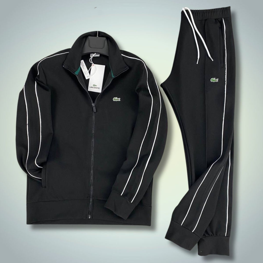 Lacoste férfi tréningruha, fekete. Prémium minőség