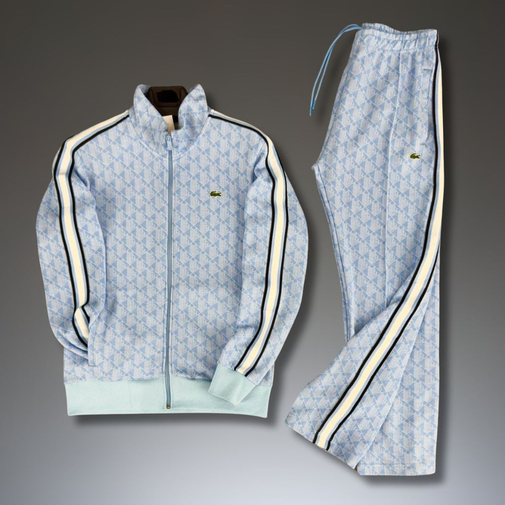 Lacoste férfi tréningruha, Jacquard Monogram, világoskék. Prémium minőség