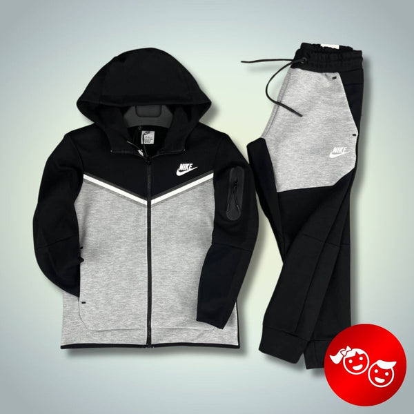 Nike Tech Fleece gyerek tréningruha, fekete és szürke. Prémium minőség