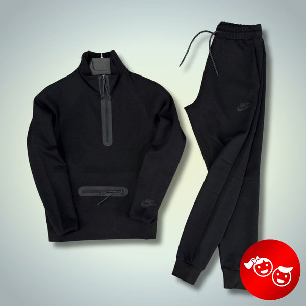 Nike Tech Fleece gyerek tréningruha, fekete. Modell 2024. Prémium minőség