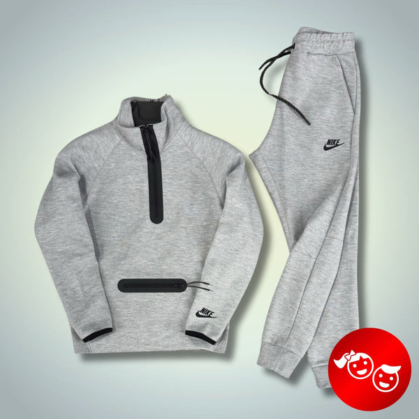 Nike Tech Fleece gyerek tréningruha, klasszikus szürke. Modell 2024. Prémium minőség