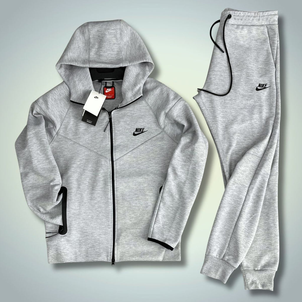 Nike Tech Fleece férfi tréningruha, klasszikus szürke. 2023-as modell. Prémium minőség