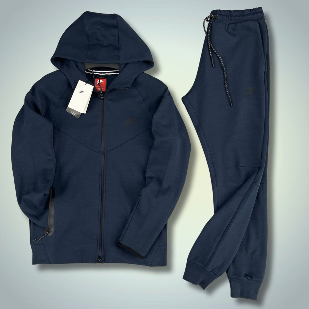 Nike Tech Fleece férfi tréningruha, sötétkék. 2023-as modell. Prémium minőség