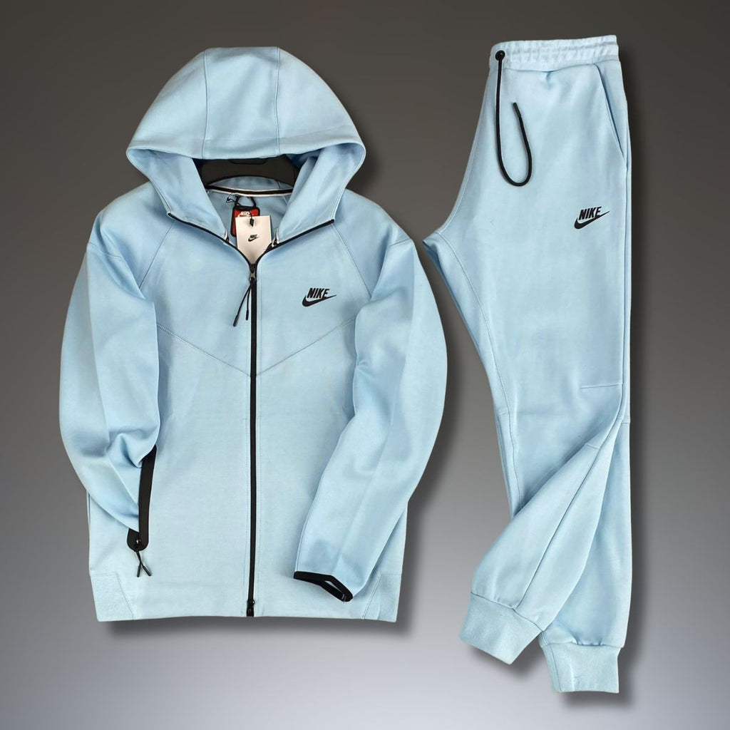 Nike Tech Fleece férfi tréningruha, világoskék. 2023-as modell. Prémium minőség