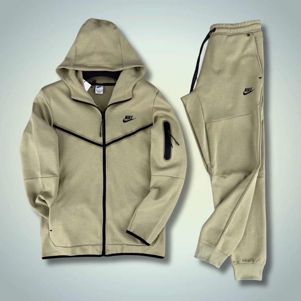 Nike Tech Fleece férfi tréningruha, olajzöld. Prémium minőség