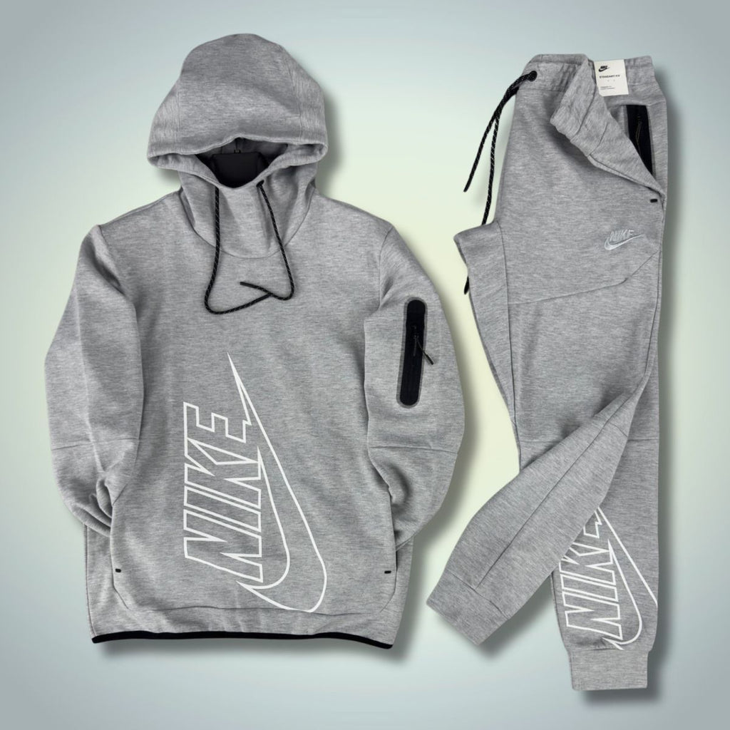 Nike Tech Fleece férfi tréningruha, cipzár nélkül, szürke. Prémium minőség