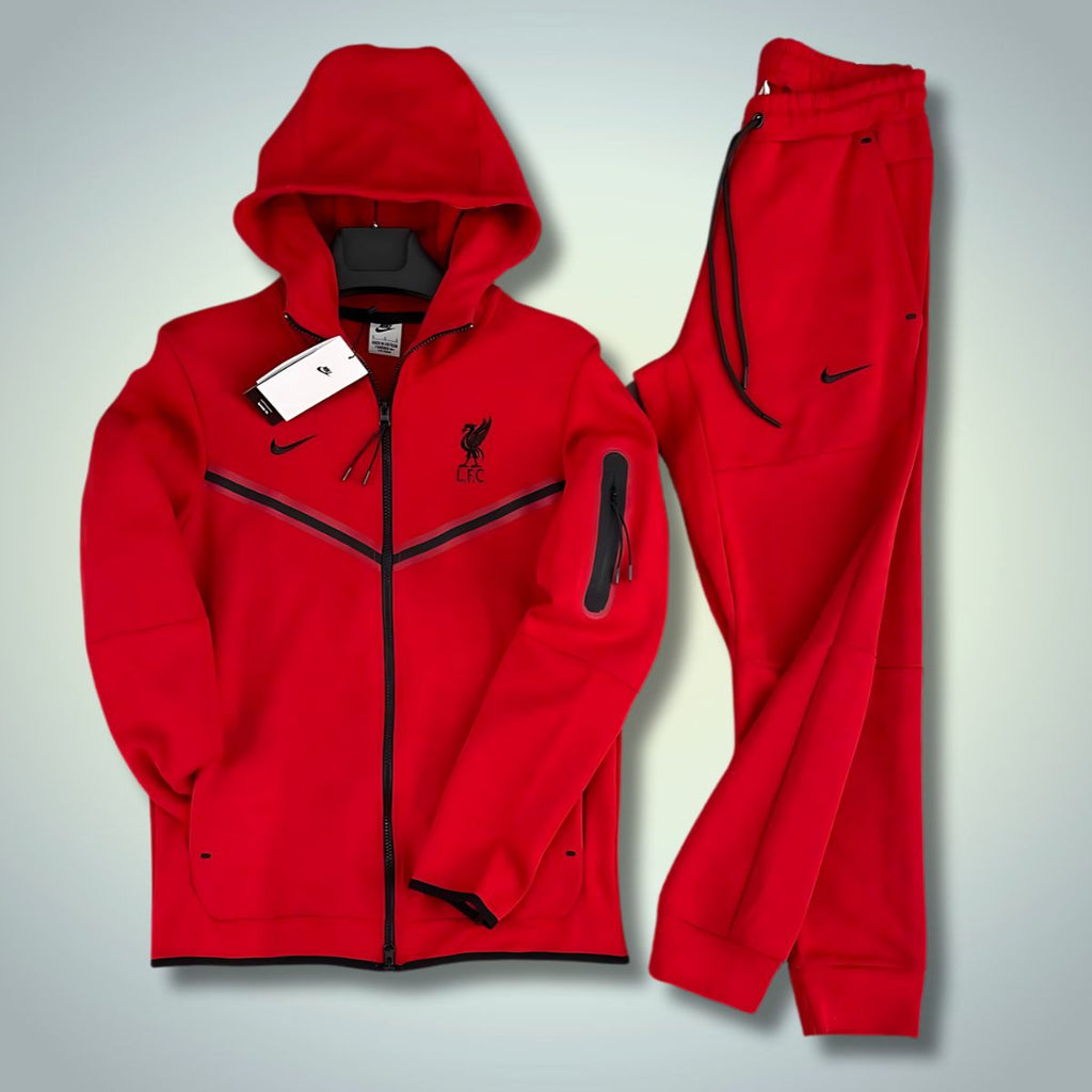 Nike Liverpool Tech Fleece férfi tréningruha, piros. Prémium minőség
