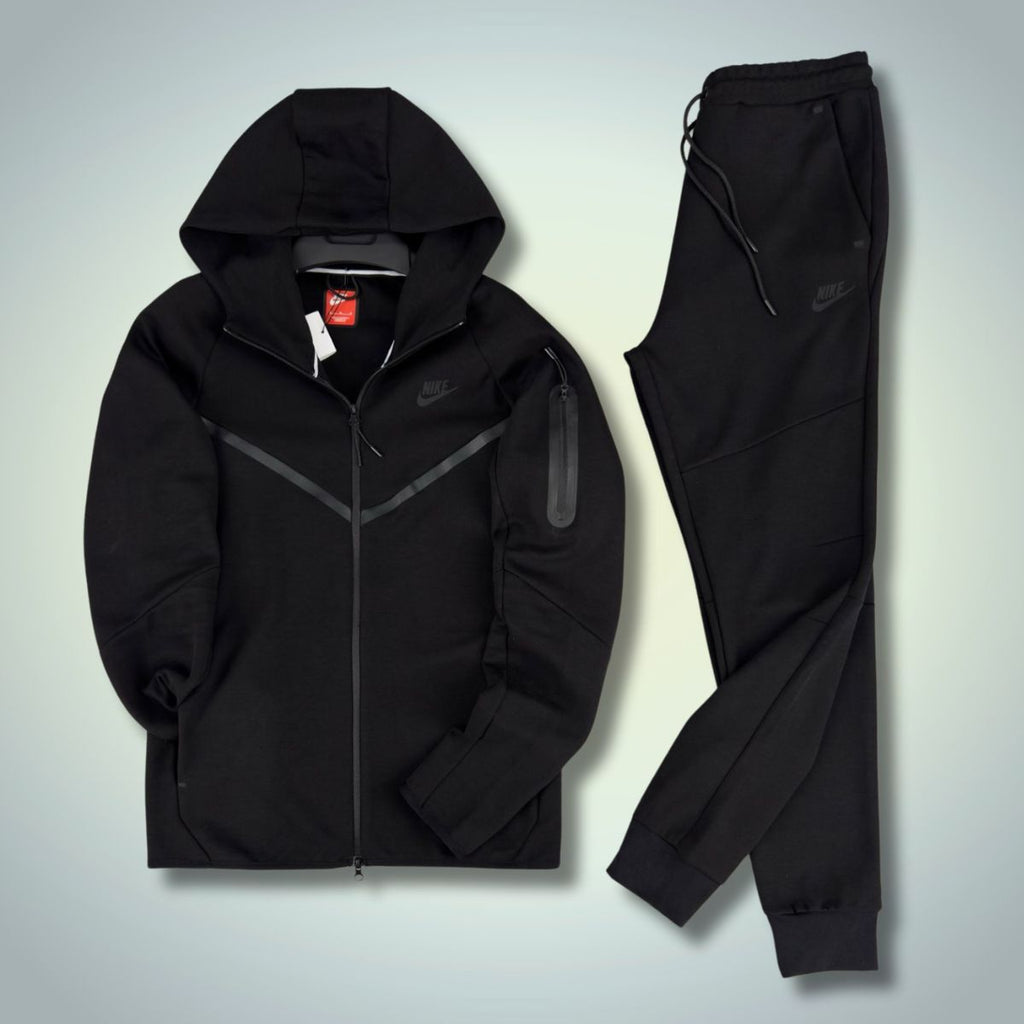 Nike Tech Fleece férfi tréningruha, fekete. Modell 2024. Prémium minőségű