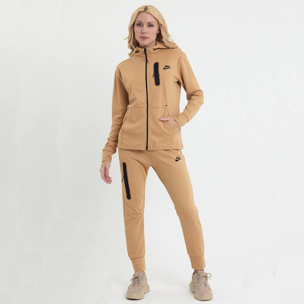 Nike Tech Fleece női tréningruha, sötét bézs. Prémium minőség