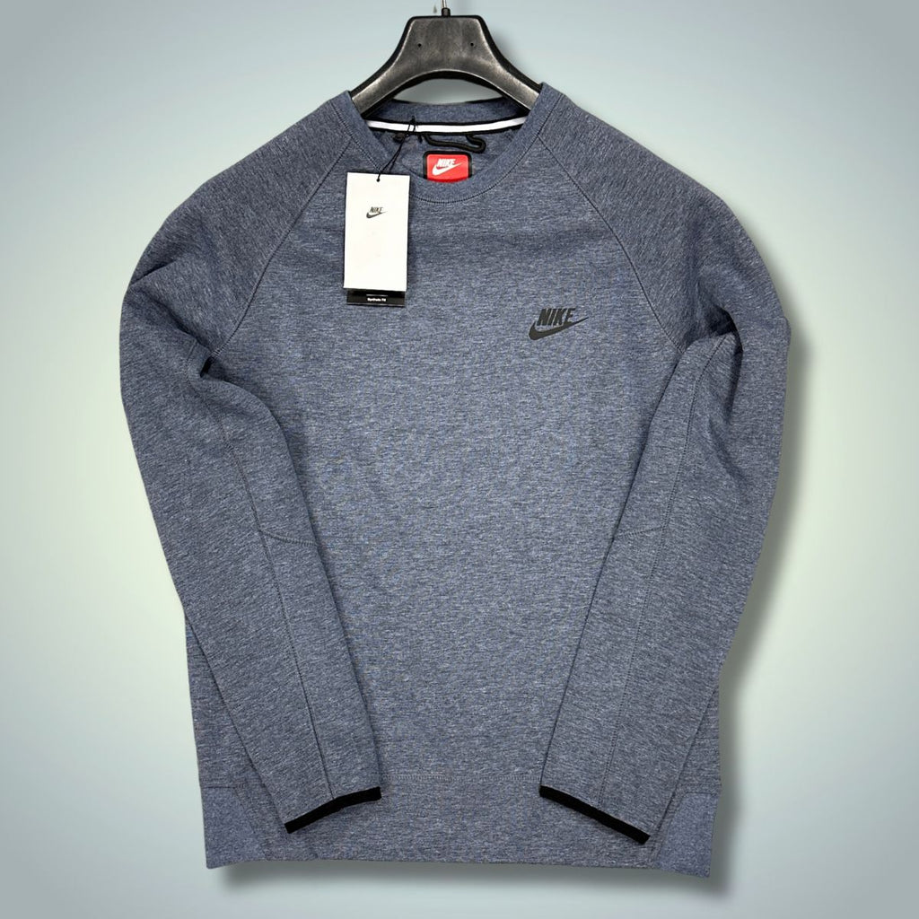 Nike Tech Fleece pulóver, "Men's crew", kék. Prémium minőség