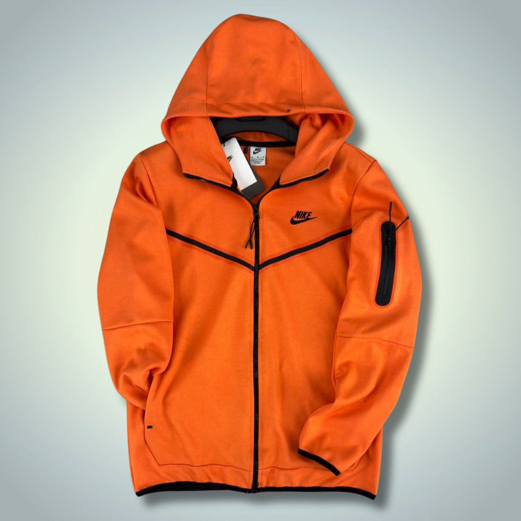 Nike Tech Fleece férfi melegítőfelső, narancssárga. Prémium minőség
