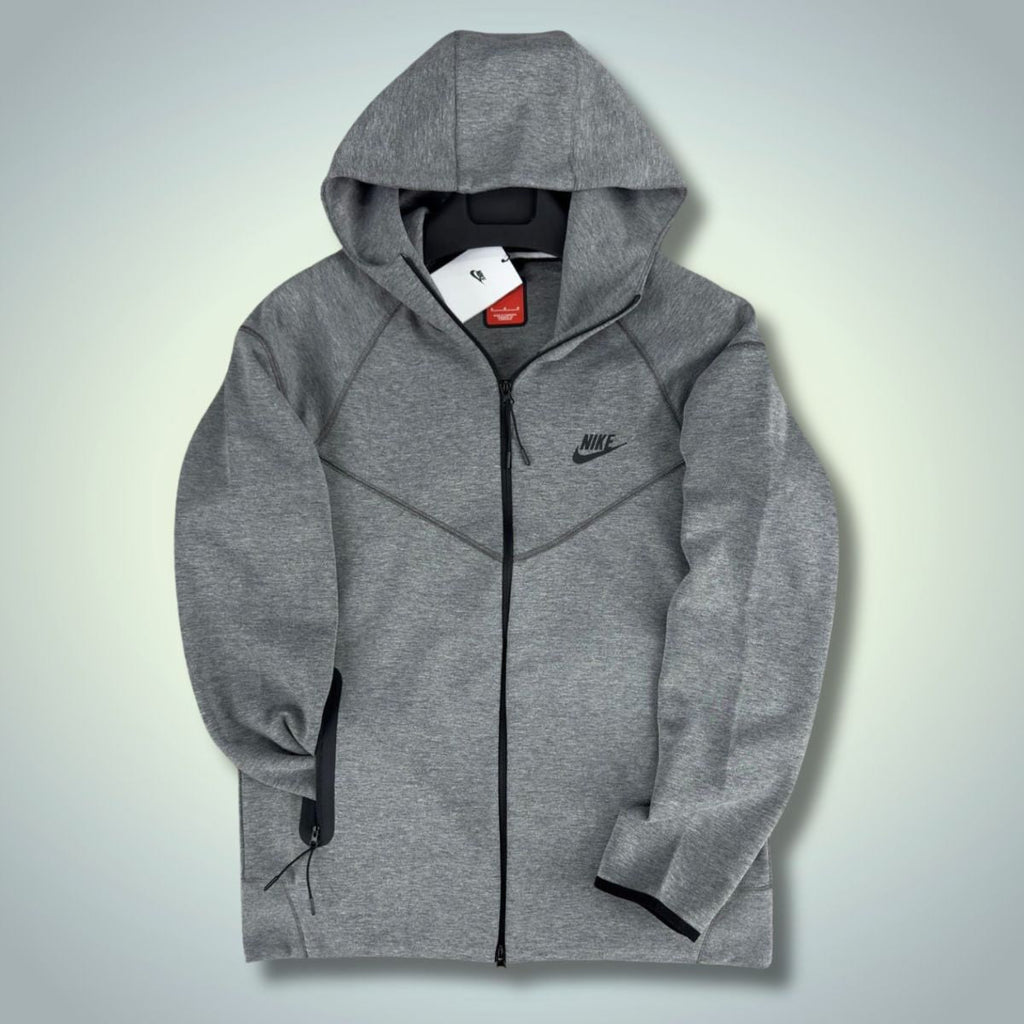 Nike Tech Fleece férfi pulóver, szürke. Modell 2023. Prémium minőség