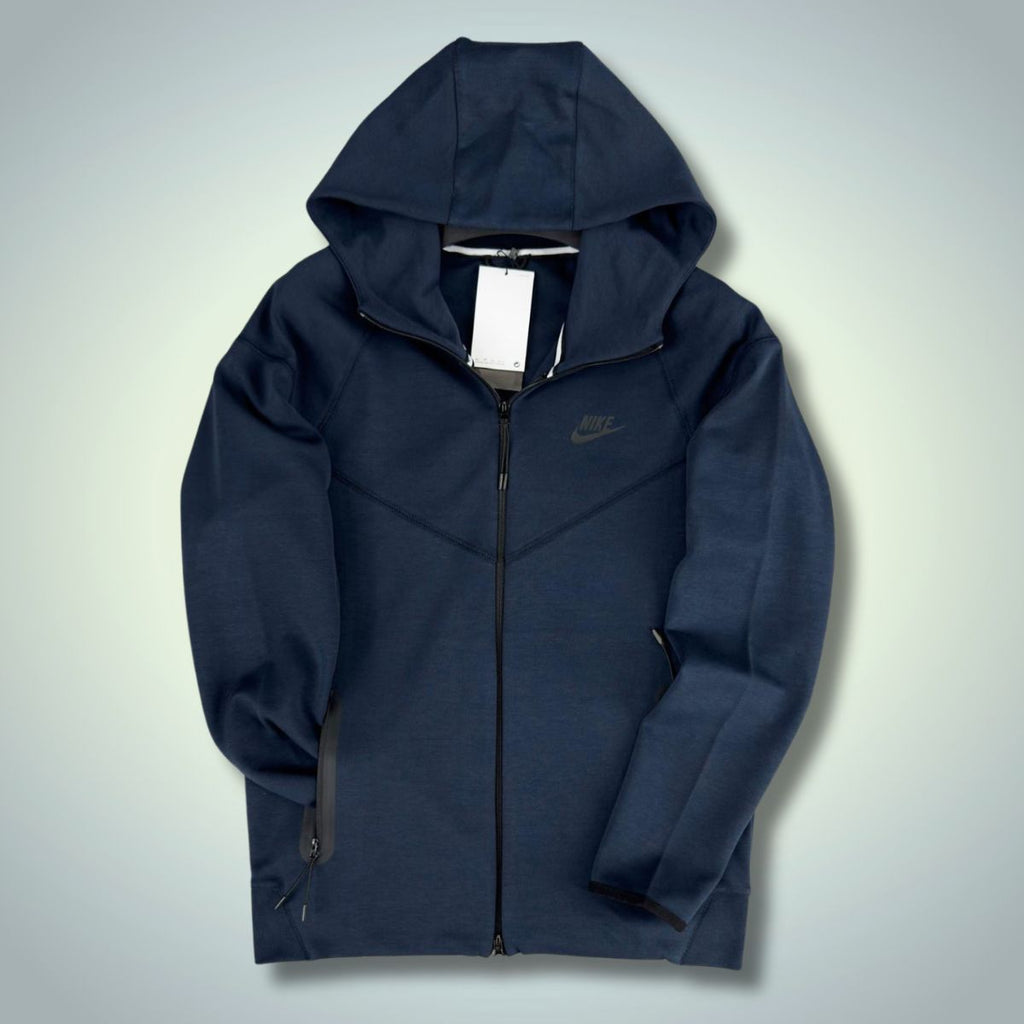 Nike Tech Fleece férfi pulóver, sötétkék. Modell 2023. Prémium minőség