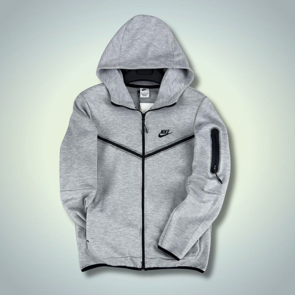 Nike Tech Fleece férfi pulóver, klasszikus szürke. Prémium minőségű