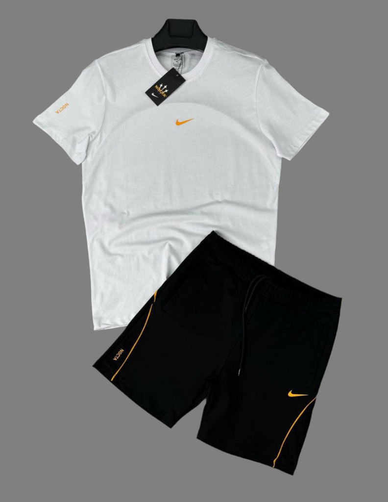 Férfi Nike "NOCTA" szett - fehér póló és fekete rövidnadrág