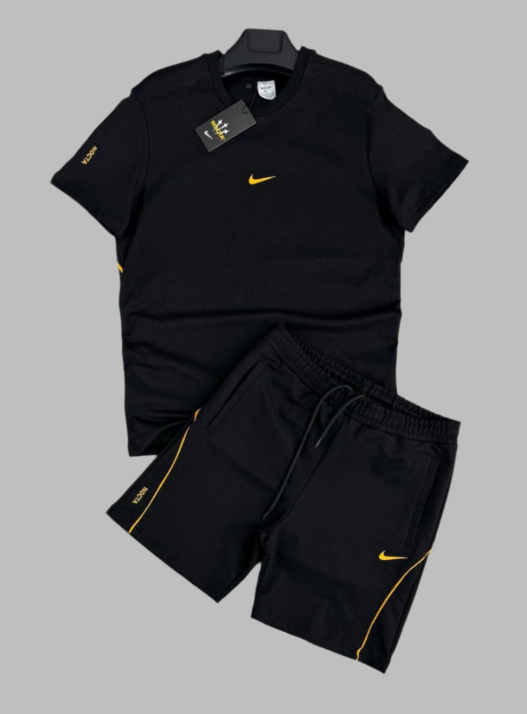 Férfi Nike "NOCTA" szett - póló és rövidnadrág, fekete