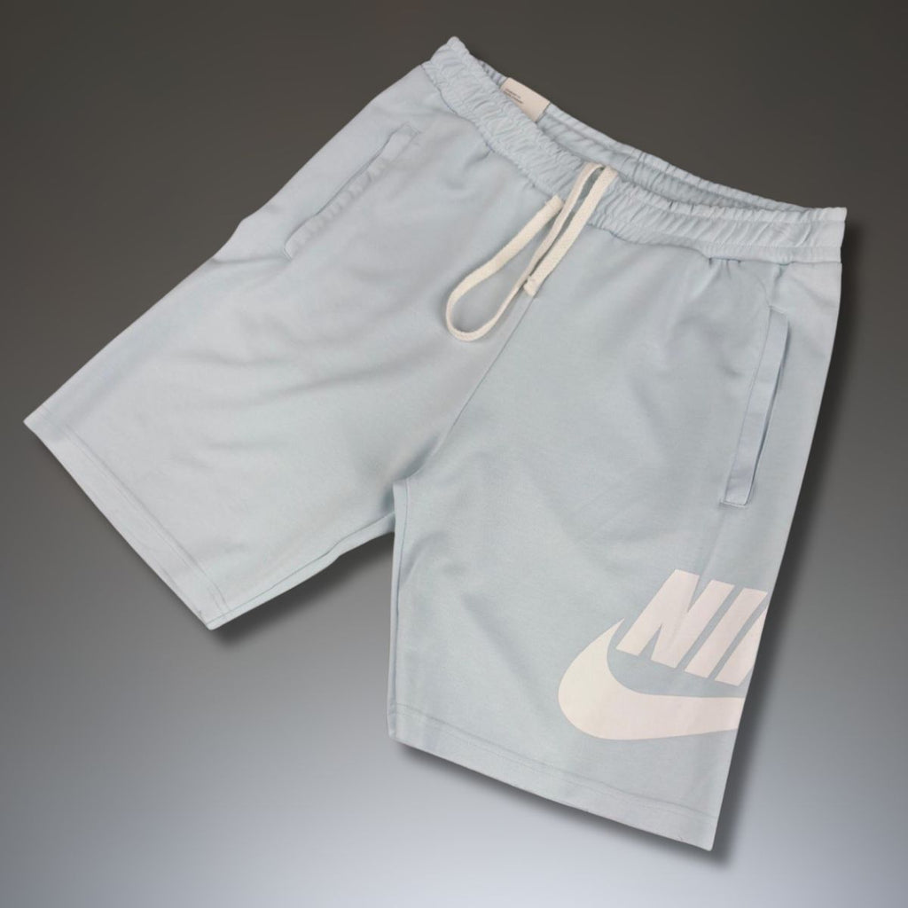 Nike férfi rövidnadrág, babakék, nagy logóval. Factory outlet