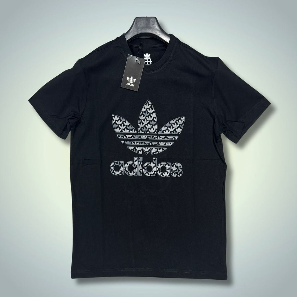 Adidas férfi póló, fekete, klasszikus logóval. Prémium minőség