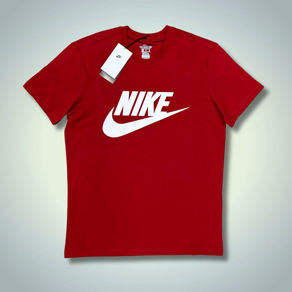 Nike férfi póló, piros, fehér logóval. Prémium minőség