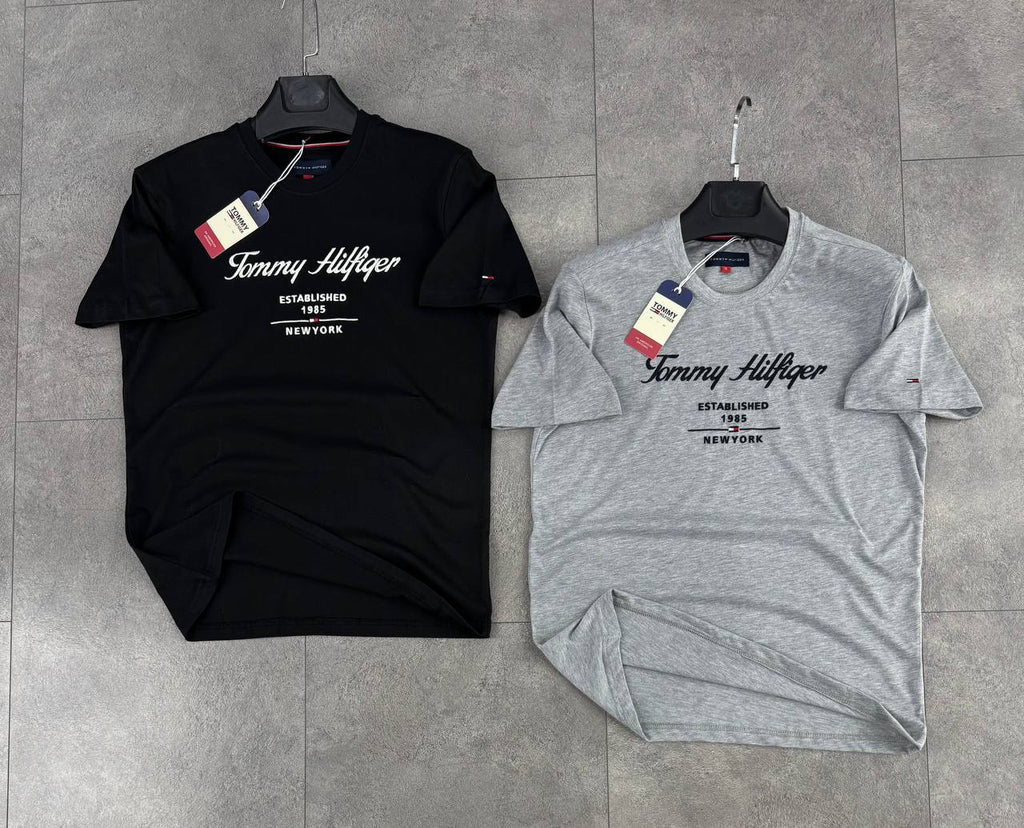 Tommy Hilfiger férfi póló, klasszikus szürke