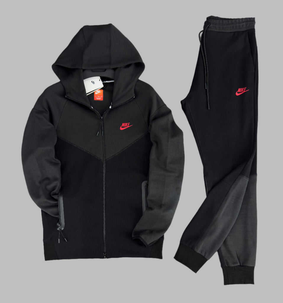 Nike Tech Fleece férfi tréningruha, fekete és grafit. Prémium minőség