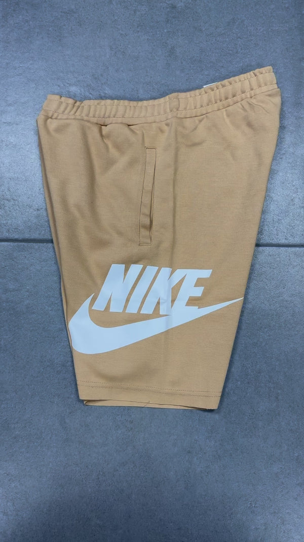 Nike férfi rövidnadrág, bézs, nagy logóval. Factory outlet