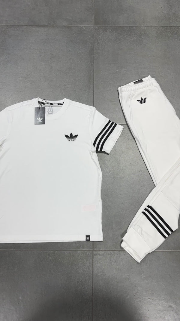 Adidas férfi nyári szett, Fehér. Prémium minőség
