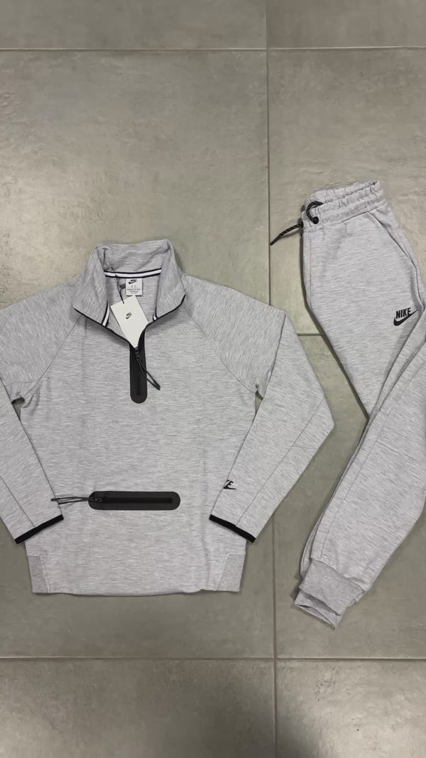 Nike Tech Fleece gyerek tréningruha, klasszikus szürke. Modell 2024. Prémium minőség