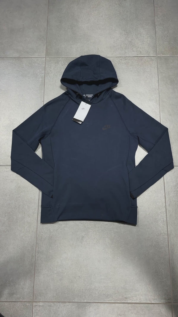 Nike Tech Fleece férfi kapucnis pulóver, sötétkék. Prémium minőség