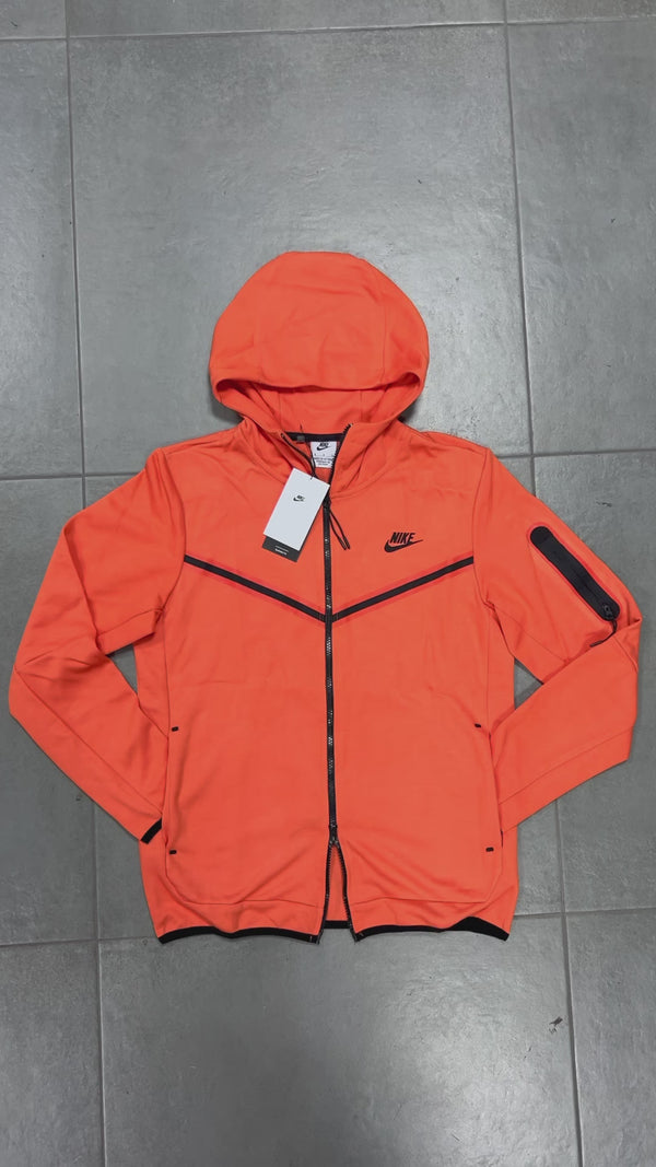 Nike Tech Fleece férfi melegítőfelső, narancssárga. Prémium minőség