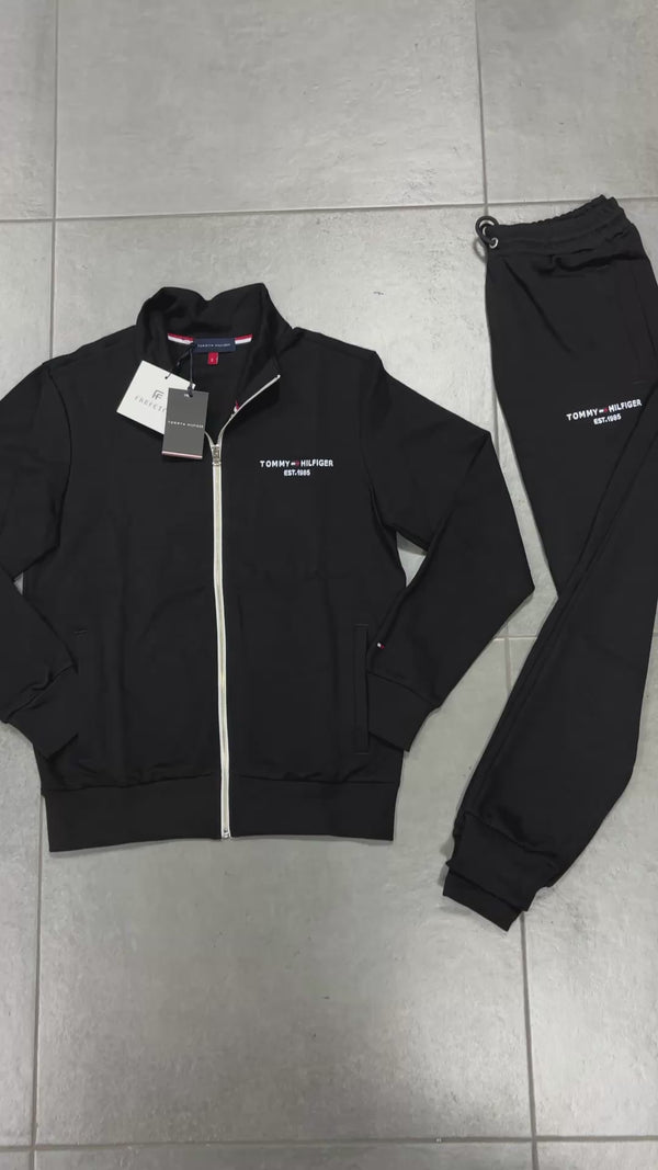 Tommy Hilfiger férfi tréningruha, fekete. Prémium minőség