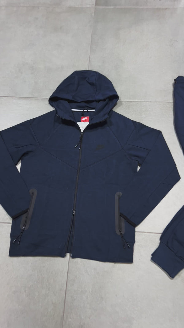 Nike Tech Fleece férfi tréningruha, sötétkék. 2023-as modell. Prémium minőség