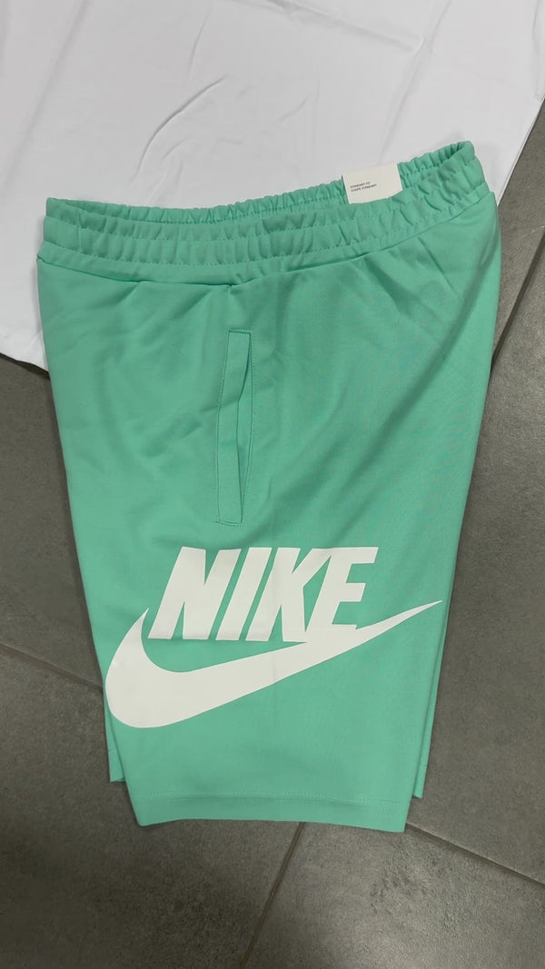 Nike férfi rövidnadrág, türkiz, nagy logóval. Factory outlet