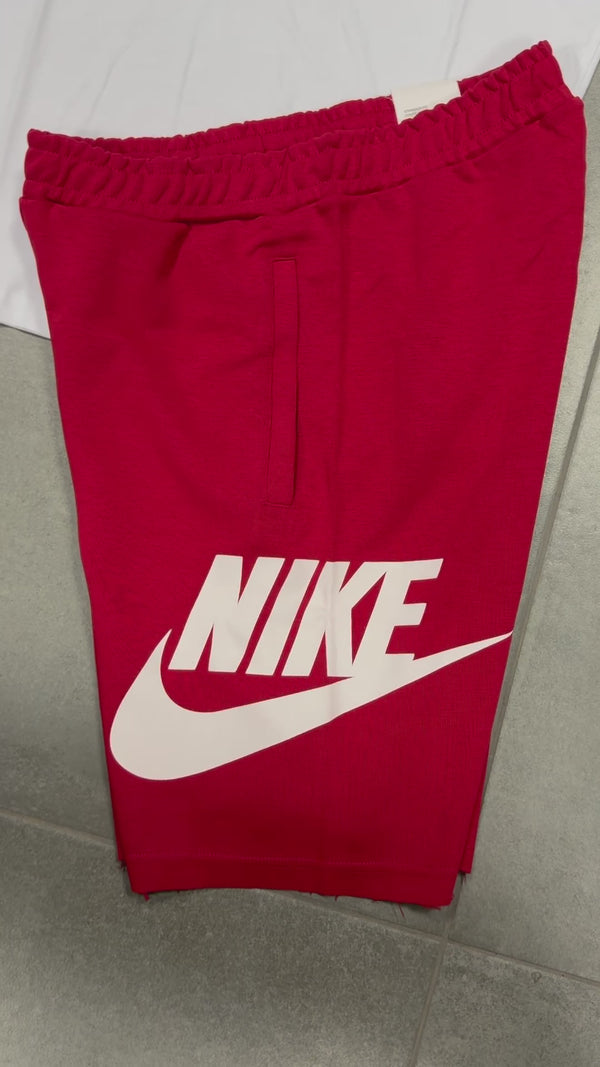 Nike férfi rövidnadrág, piros, nagy logóval. Factory outlet