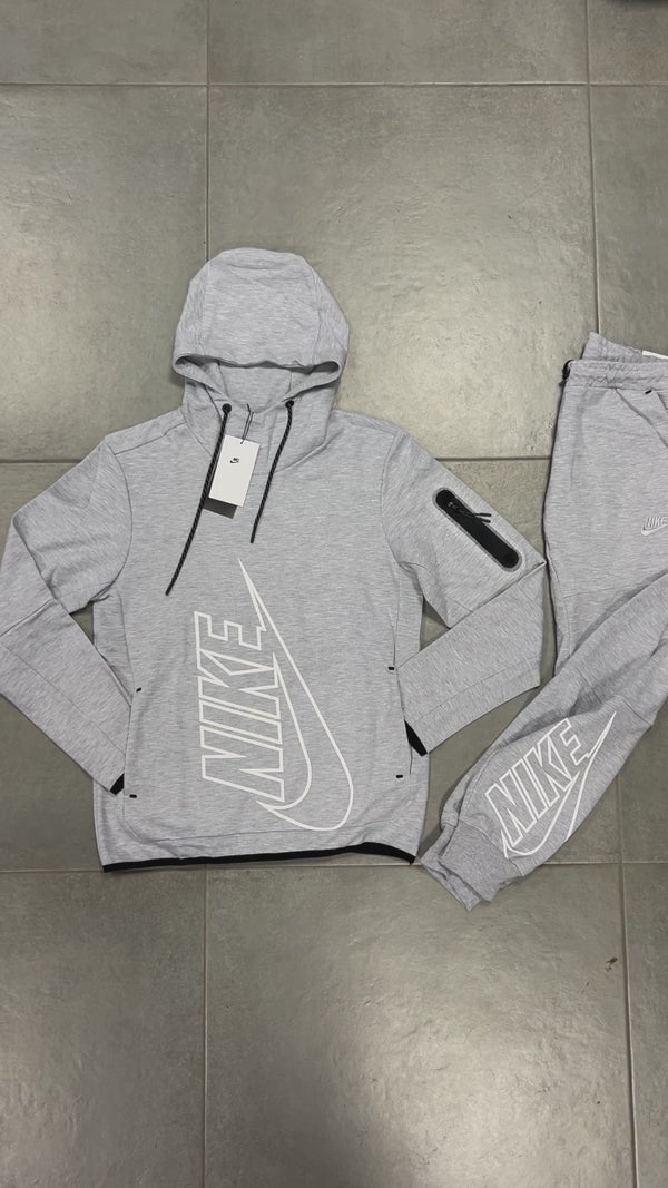 Nike Tech Fleece férfi tréningruha, cipzár nélkül, szürke. Prémium minőség