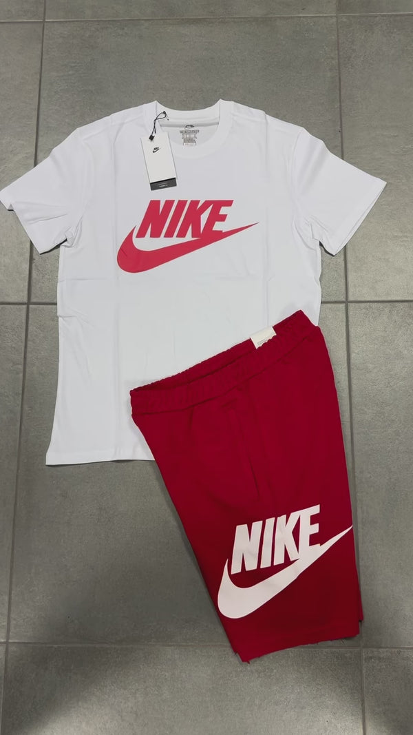 Nike férfi szett rövidnadrággal, Piros. Factory outlet